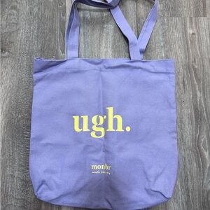 Cute purple off-brand tote bag